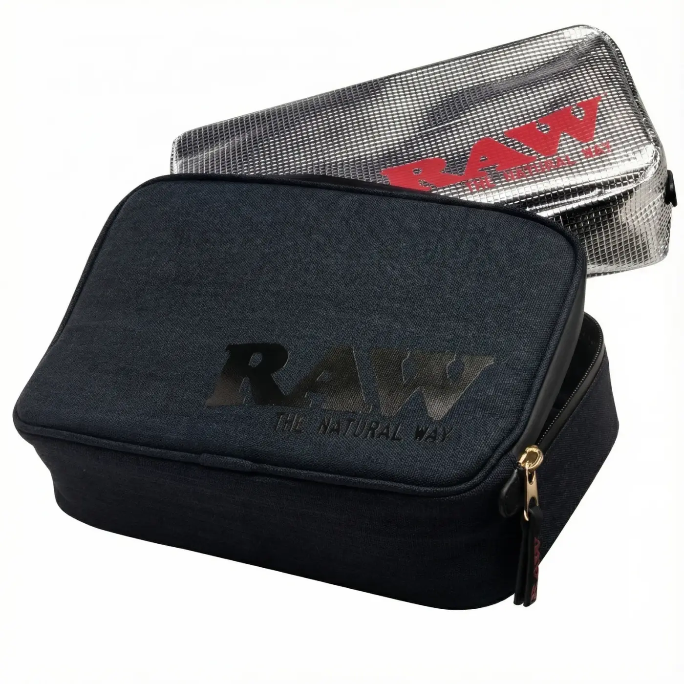 RAW Enhanced Black Smell Proof Smokers Pouch